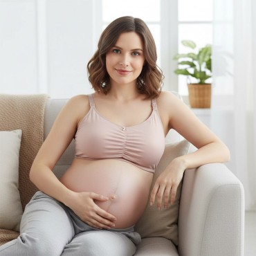 Měkká kojicí podprsenka bez kostic Easy Bra/ Powder Pink - Mitex