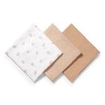 Sada plenek z řaseného mušelínu, 3 ks, 70 x 70 cm | Babyono 282/02