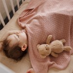 Dětská deka z bambusového vlákna 75x100 cm - růžová | Babyono  1673/01