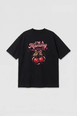 Oversize tričko I'm a Mommy Black – Dolce Sonno