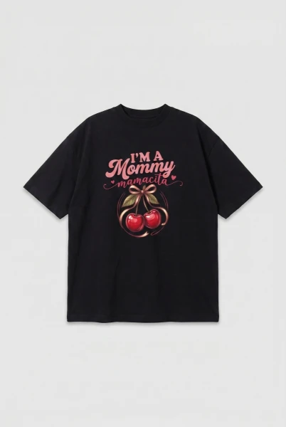 Oversize tričko I'm a Mommy Black – Dolce Sonno