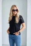 TRIČKO MAYBEL REGULAR Midnight Black – Wualaa Women
