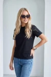 TRIČKO MAYBEL REGULAR Midnight Black – Wualaa Women