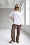 Tričko LINNET OVERSIZE Silk White – Wualaa Women