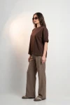 Tričko OPHELIA BOXY-FIT Dark Chocolate – Wualaa Women (4)