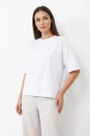 Tričko OPHELIA BOXY-FIT Silk White – Wualaa Women