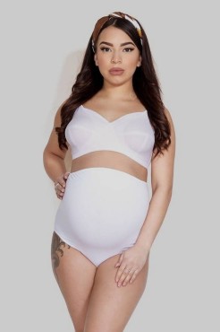 Těhotenské kalhotky Mama Belly/ White - Mitex