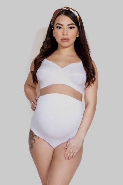 Těhotenské kalhotky Mama Belly/ White - Mitex