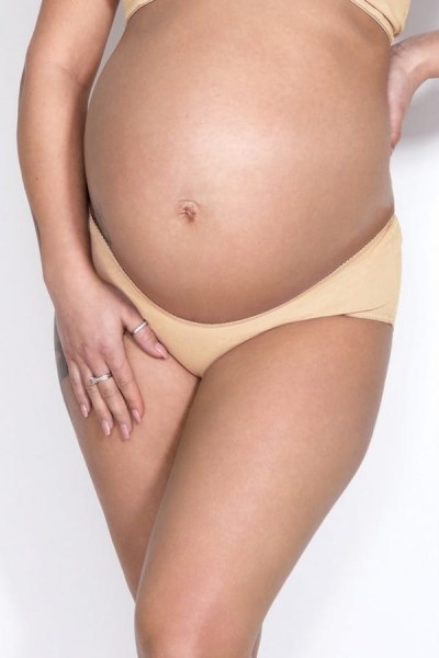 Těhotenské kalhotky Mama Panty/ Beige - Mitex