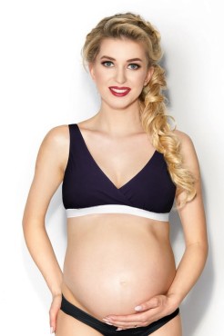 Podprsenky pro těhotné a kojící Lilly/ Navy - Mitex