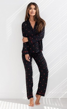 Dlouhé pyžamo z viskózy Rolling in love - Sensis