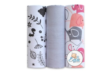 Mušelínové pleny 3 ks. sada č. 13 - Ega Kids