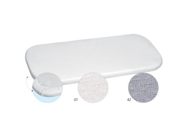Prostěradla do kočárku, košíku, kolébky JERSEY Bílé - Baby Matex