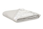 Osuška s kapucí Muslin Design 85 x 85 cm světle šedý - Baby Matex