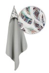 Osuška s kapucí Muslin Design 85 x 85 cm šedá - Baby Matex