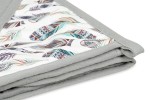 Osuška s kapucí Muslin Design 85 x 85 cm šedá - Baby Matex