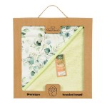 Osuška s kapucí Bamboo Design 100x100 zelená - Baby Matex