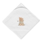 Osuška s kapucí Maxi 100x100 frotte bílá - Baby Matex