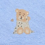 Osuška s kapucí Maxi 100x100 frotte modrá - Baby Matex
