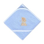Osuška s kapucí Maxi 100x100 frotte modrá - Baby Matex