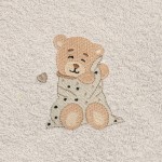 Osuška s kapucí Maxi 100x100 frotte šedá - Baby Matex