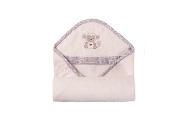 Dětský ručník s kapucí Bamboo 100x100 bílý - Baby Matex