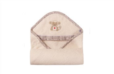 Dětský ručník s kapucí Bamboo 100x100 ecru - Baby Matex
