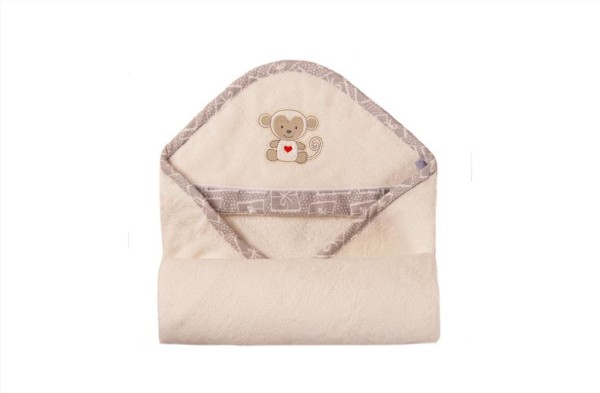 Dětský ručník s kapucí Bamboo 100x100 ecru - Baby Matex