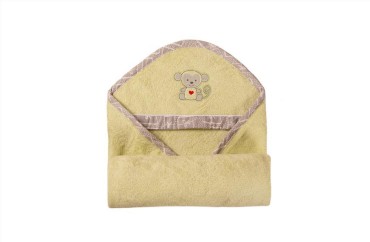 Dětský ručník s kapucí Bamboo 100x100 zelený - Baby Matex