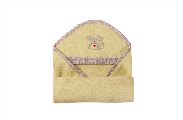 Dětský ručník s kapucí Bamboo 100x100 zelený - Baby Matex
