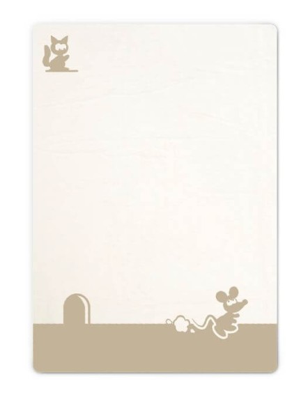 Bavlněná deka 75 x 100 cm Miky béžová - Baby Matex