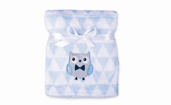 Dětská deka 75 x 100 cm Ricco sova - Baby Matex