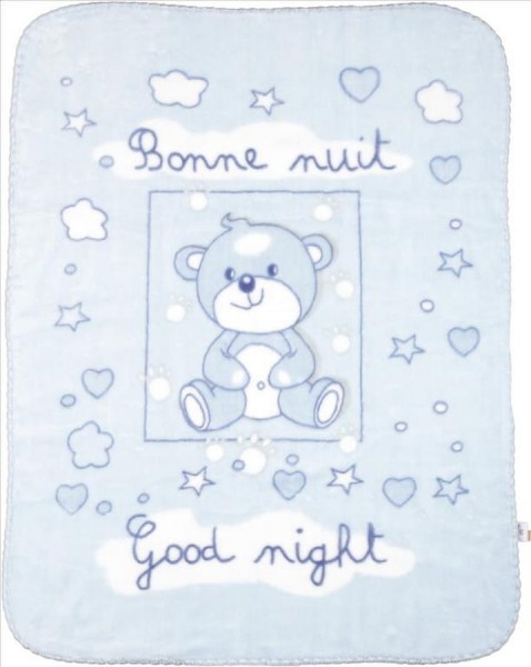 Dětská deka Super Soft 80 x 110 Shell modrá - Baby Matex