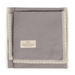 Lněná dětská deka 75x100 Linen tmavě šedá - Baby Matex