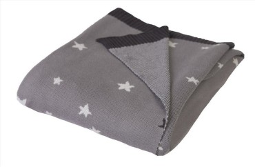 Dětská deka z bambusu 75x100 Pattern grafitová - Baby Matex 