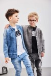 Chlapecká džínová bunda, grafit - All for Kids