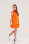 Šaty na ramínka pro dívky Orange - All for Kids