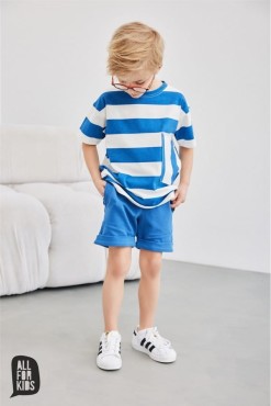 Šortky pro malé chlapce modré - All for Kids