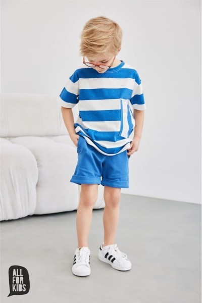Šortky pro malé chlapce modré - All for Kids