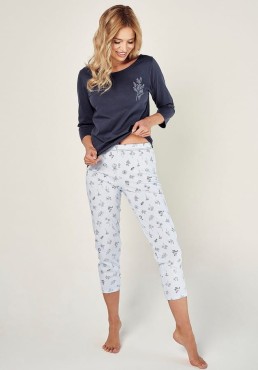 Dámské pyžamo s květinovým motivem - Magnolia Taro
