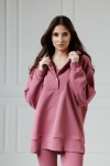 Comfort & Luxury - Mikina s kapucí oversize Avery Malaga