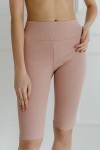 Krátké dámské žebrované legíny Blush - Dolce Sonno