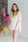 Krátké dámské žebrované legíny Blush - Dolce Sonno