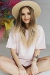 Krátké dámské žebrované legíny Blush - Dolce Sonno