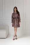 WUALAA Women - Dámské šaty Amber Oversize Safari Dusty Pink