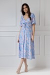 WUALAA Women - Dámské šaty Chloe Rustic Symphony Blue/Apricot