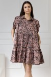 WUALAA Women - Dámské šaty CINDY Safari Dusty Pink