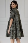WUALAA Women - Dámské šaty CINDY Zebra Khaki