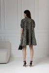 WUALAA Women - Dámské šaty CINDY Zebra Khaki