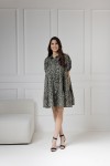 WUALAA Women - Dámské šaty CINDY Zebra Khaki
